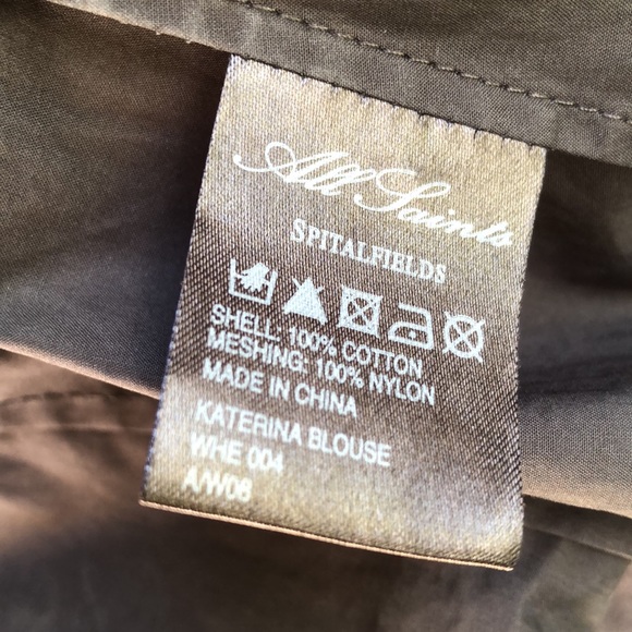 All Saints Vintage Katerina tunic bustle vest 4 8 - Picture 13 of 16